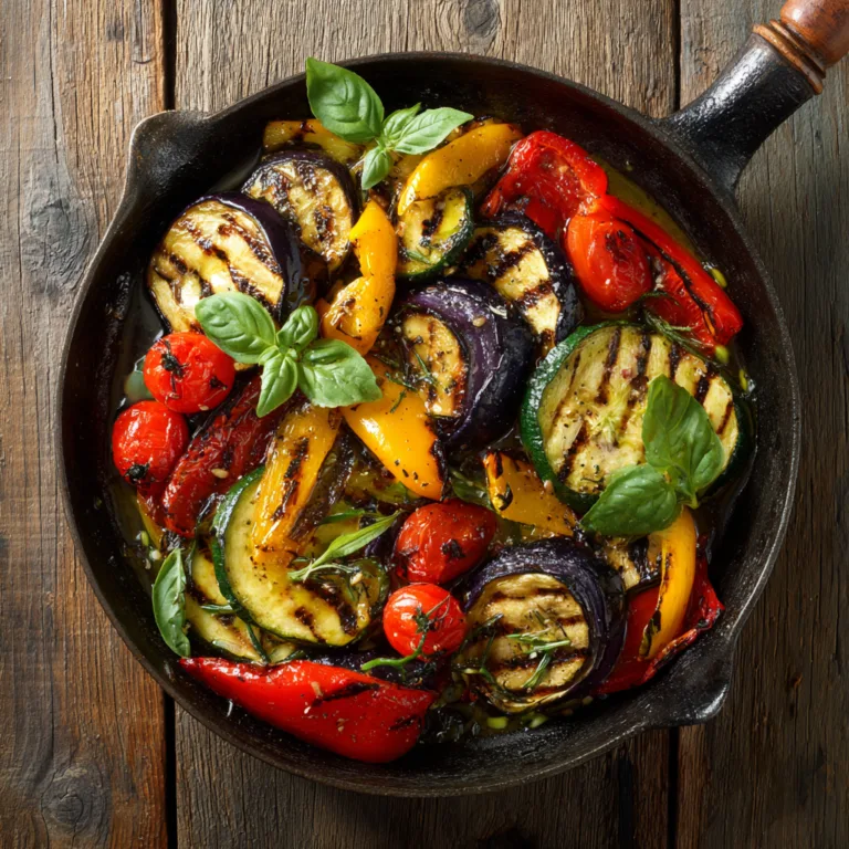 Poêlée de légumes méditerranéens colorée avec aubergines courgettes poivrons tomates vue du dessus