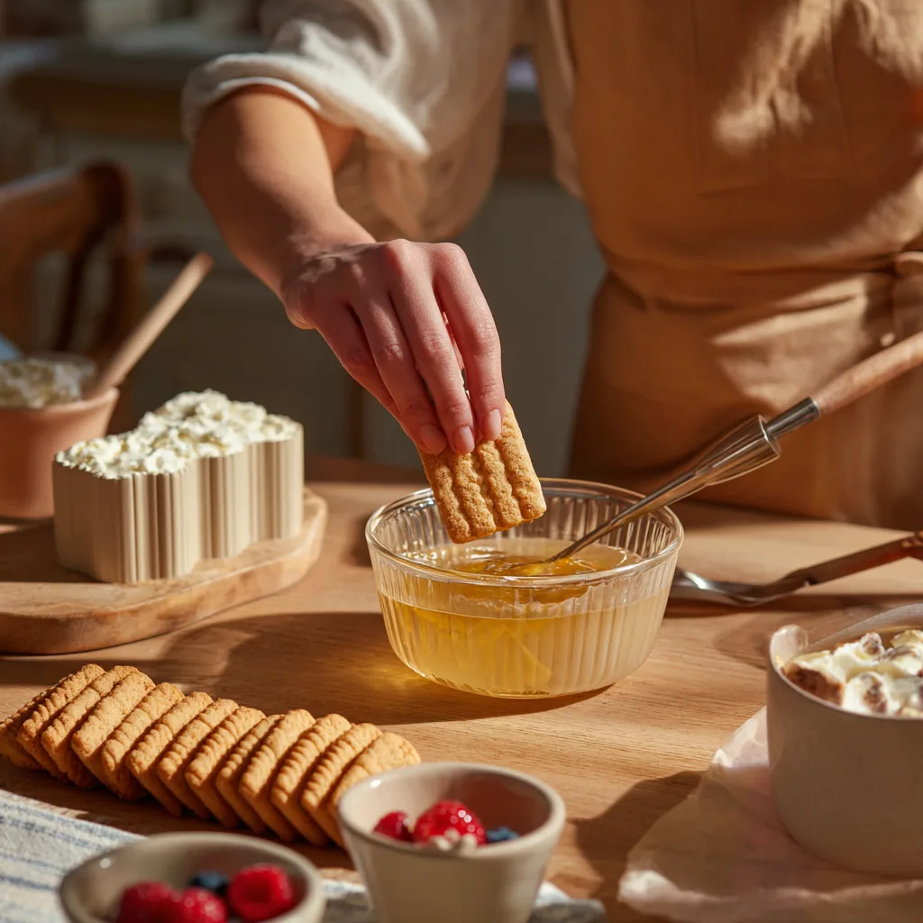 charlotte-legere-preparation-trempage-biscuits-cuillere-sirop