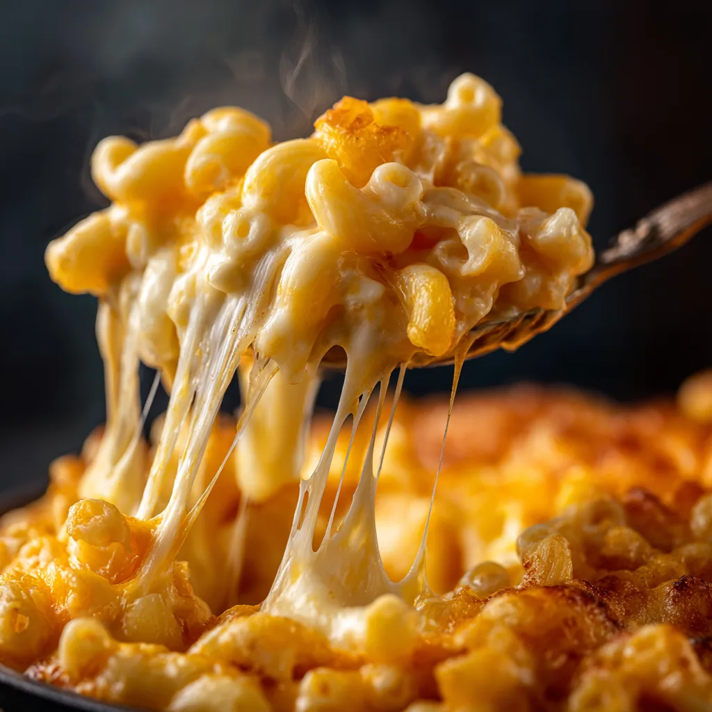 mac-and-cheese-fromage-filant-texture-crémeuse