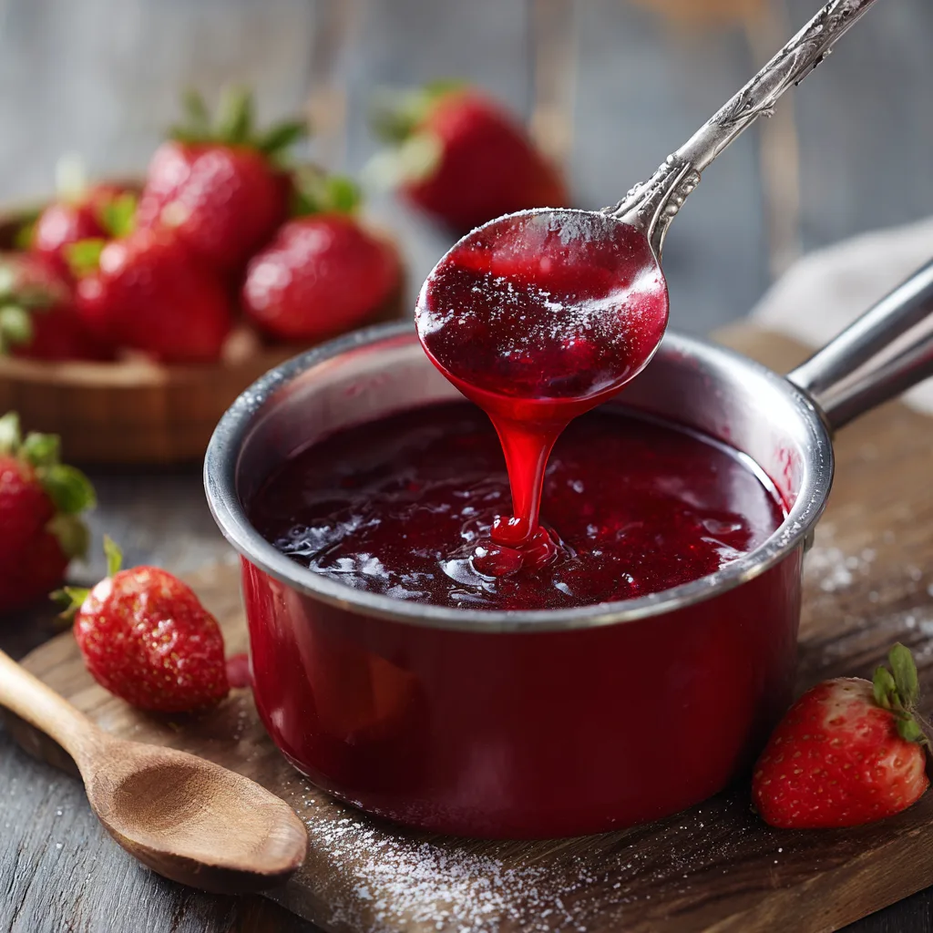 coulis fraises maison mixeur plongeant casserole préparation panna cotta