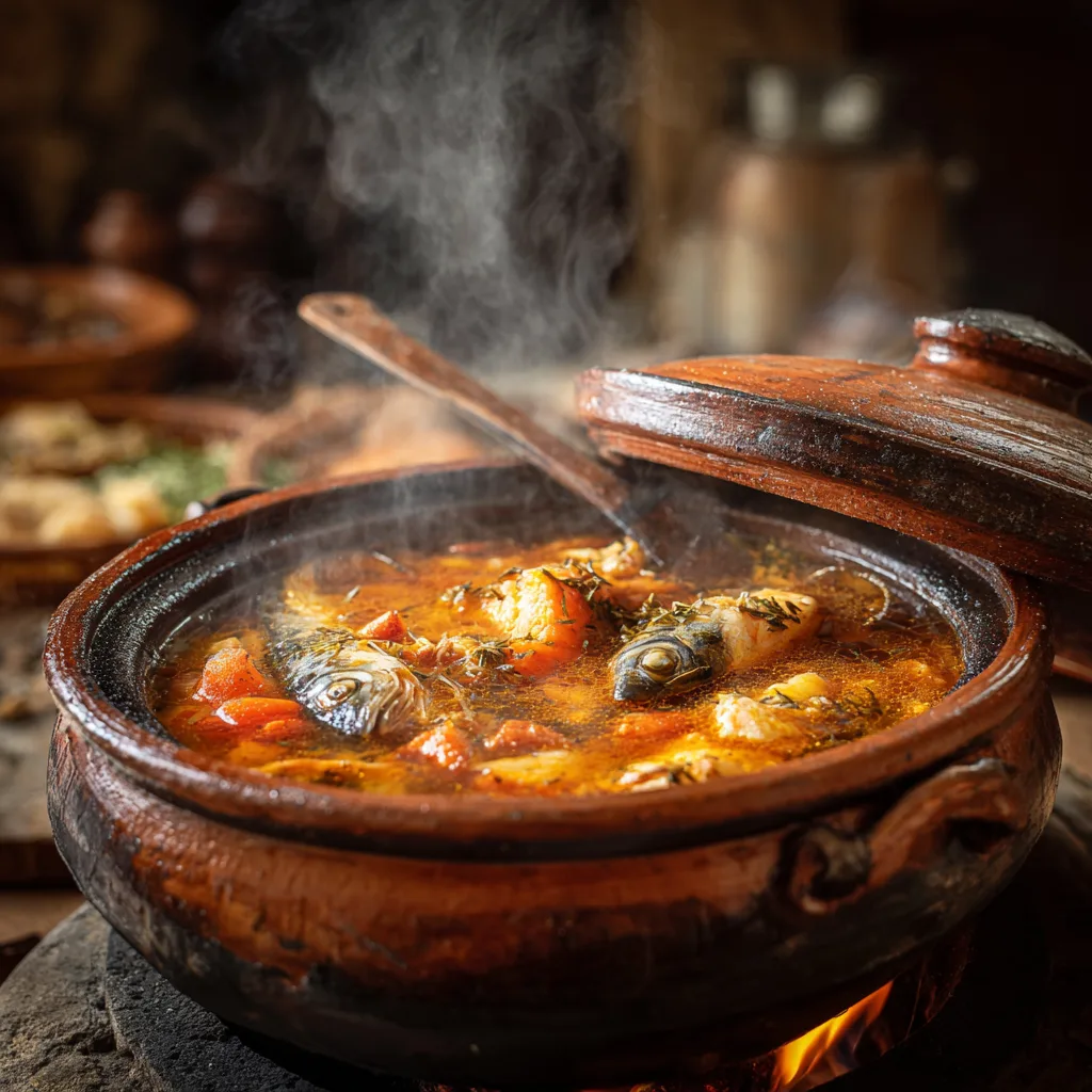 Cuisson bouillabaisse traditionnelle ébullition vive bouillon safran cocotte