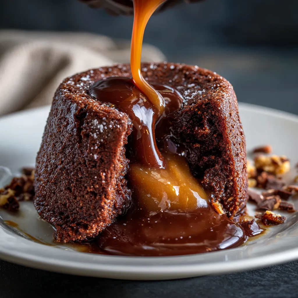 cœur fondant praliné moelleux au chocolat praliné en gros plan
