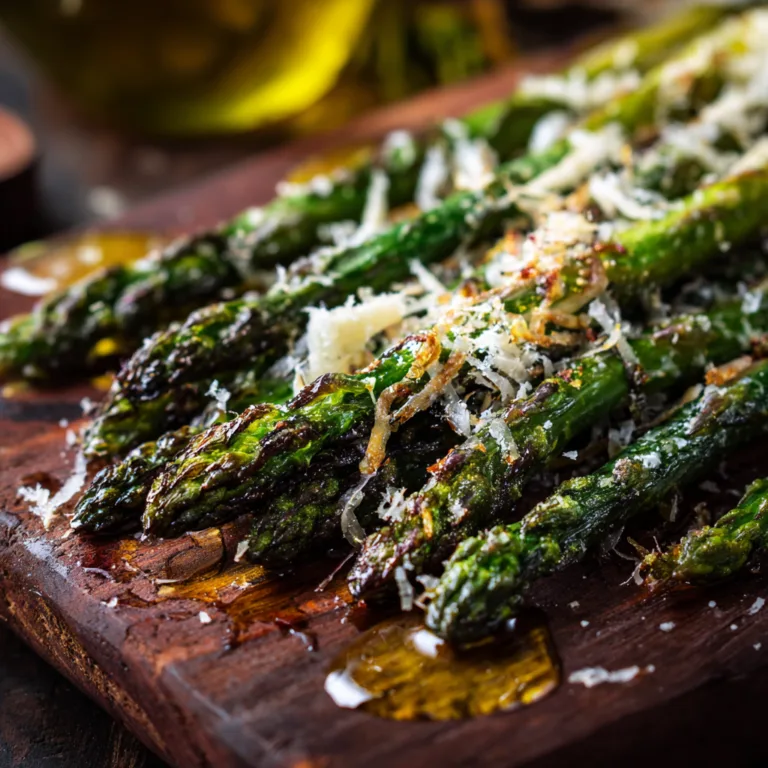 Gros plan salade asperges parmesan copeaux