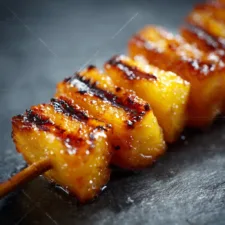 Brochettes de fruits au barbecue